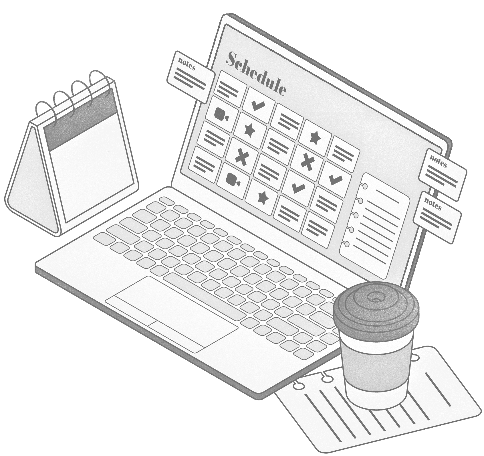 Illustrasjon av person som holder på gjerdepanel